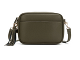 Black Caviar Indie Crossbody Bag- Dark Olive