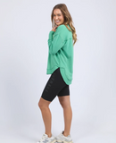 Foxwood Simplified Tonal Crew - Green