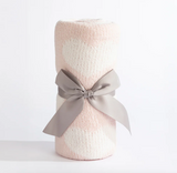Chenille Blanket - Pink Hearts
