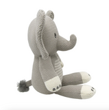 Knitted Toy - Mason the Elephant