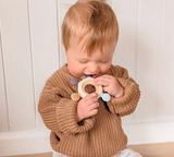 Multi-Surface Teething Wheel - Steel Blue