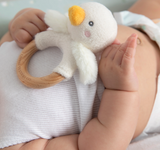 Ring Rattle & Dummy Chain Gift Set - Goosey Goosey