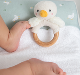 Ring Rattle & Dummy Chain Gift Set - Goosey Goosey
