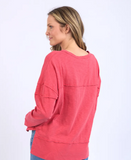 Foxwood Jayne Throw on Top - Cayenne Red