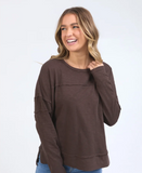 Foxwood Jayne Throw On Top - Coffee Bean