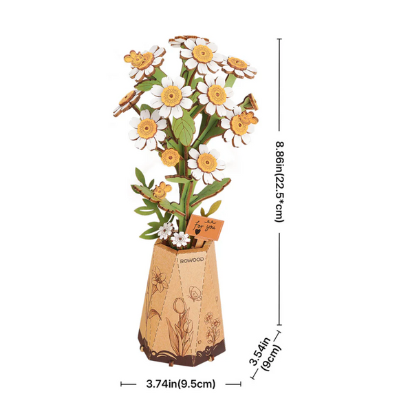 Robotime Wooden Bloom - Chamomile