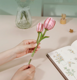 Robotime Wooden Bloom - Pink Tulip