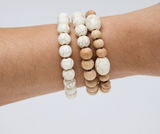 Bracelet Stack 3pc - Madrid Natural