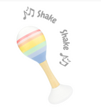 Rainbow Wooden Maraca