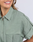 Foxwood Willow Shirt Dress - Iceberg Green
