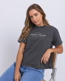 Foxwood Line Tee - Charcoal