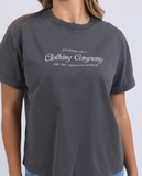 Foxwood Line Tee - Charcoal