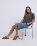 Foxwood Line Tee - Charcoal