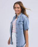 Foxwood Daisy SS Shirt - Light Blue