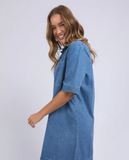 Foxwood Monte Shirt Dress - Mid Blue