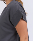 Foxwood Hustler Tee Charcoal