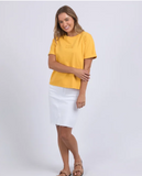 Foxwood Huntleigh Oversized Tee - Mineral Yellow