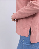 Foxwood Jayne Throw On Top - Ash Rose