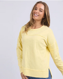 Foxwood Jayne Stripe Throw on Top - Lemon