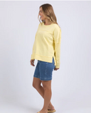 Foxwood Jayne Stripe Throw on Top - Lemon