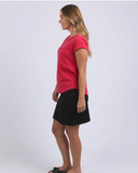 Foxwood Signature Tee - Crimson