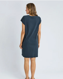 Foxwood Signature Embroidery Tee Dress - Navy