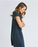 Foxwood Signature Embroidery Tee Dress - Navy