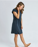 Foxwood Signature Embroidery Tee Dress - Navy