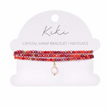 KiKi Crimson Flame Crystal Wrap Jewellery