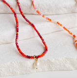 KiKi Crimson Flame Crystal Wrap Jewellery