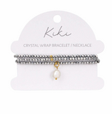 KiKi Silver Mist Crystal Wrap Jewellery
