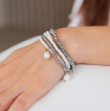 KiKi Silver Mist Crystal Wrap Jewellery