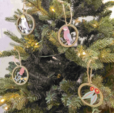 Oz Birds & Flowers Gift Box Green & Gold