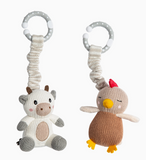 Stroller Toy 2pk - Cow & Chicken