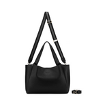Black Caviar Designs -Sylvie 2 Piece Computer Crossbody Tote Bag - Black