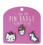 I Saw This Pin Badge - Assorted Designs