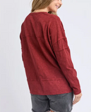 Foxwood Jayne Throw on Top - Russet Brown