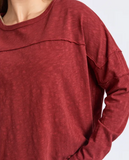 Foxwood Jayne Throw on Top - Russet Brown