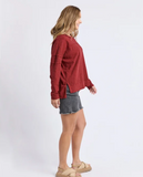 Foxwood Jayne Throw on Top - Russet Brown