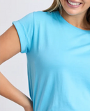 Foxwood Manly Tee - Azure Blue