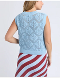 Foxwwod - Luna Knit Vest Cerulean