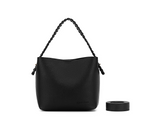 Black Caviar - 3 Compartment Shoulder / Crossbody Bag Capella Black