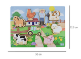 Wooden Chunky Puzzle - Farm Animals