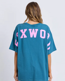 Foxwood Interval Tee - Ocean W Neon Pink