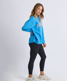 Foxwood Interval Crew - Bright Blue W Orange