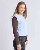 Foxwood Josie Knit Top - Ice Blue