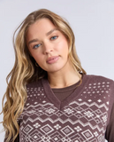 Foxwood Nordic Vest - Chocolate