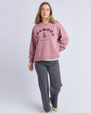 Foxwood Effortless Contrast Crew - Dusty Rose