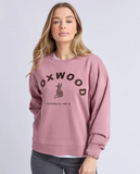 Foxwood Effortless Contrast Crew - Dusty Rose
