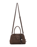 Black Caviar Designs Lucinda Handbag Tote - Croc Coffee